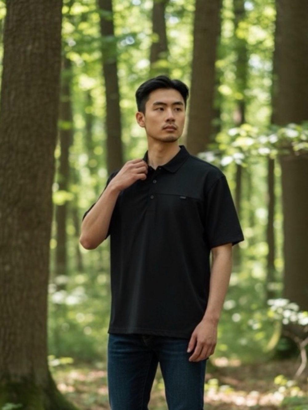 Arc'teryx Men's Black Short-Sleeve Polo